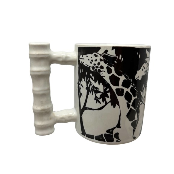 Vintage Vandor Imports‎ Giraffe Coffee Mug Bamboo Style Handle - Picture 4 of 7